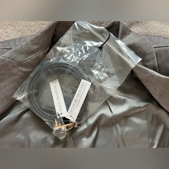 Blue Revival TAYLOR BELTED BLAZER - GREY HERRINGBONE - Picture 7 of 14